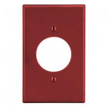 Hubbell Premise Wiring P720R - WALLPLATE, 1-G, 1.60" OPNG, RED