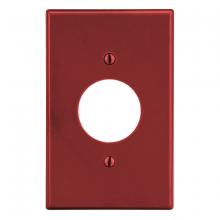 Hubbell Premise Wiring PJ7R - WALLPLATE, M-SIZE, 1-G, 1.40" OPNG, RED