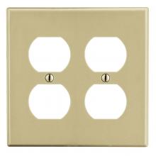 Hubbell Premise Wiring P82I - WALLPLATE, 2-G, 2) DUP, IV