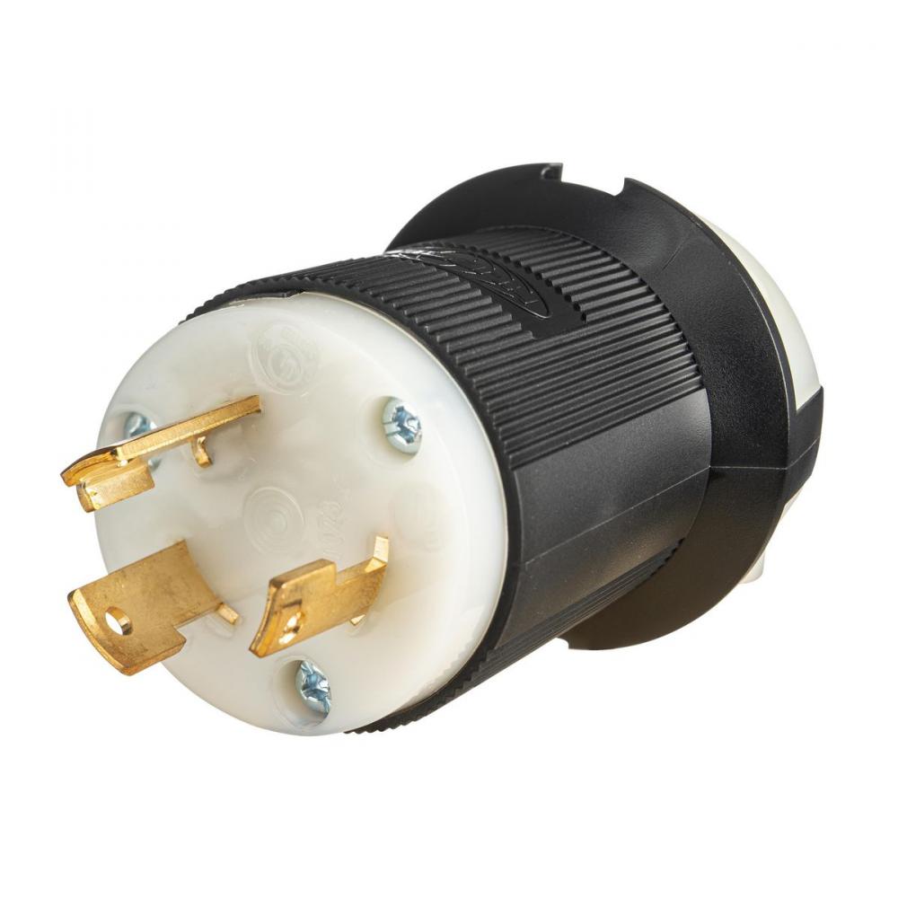 LKG PLUG, 30A 250V, L6-30P, B/W, SP T