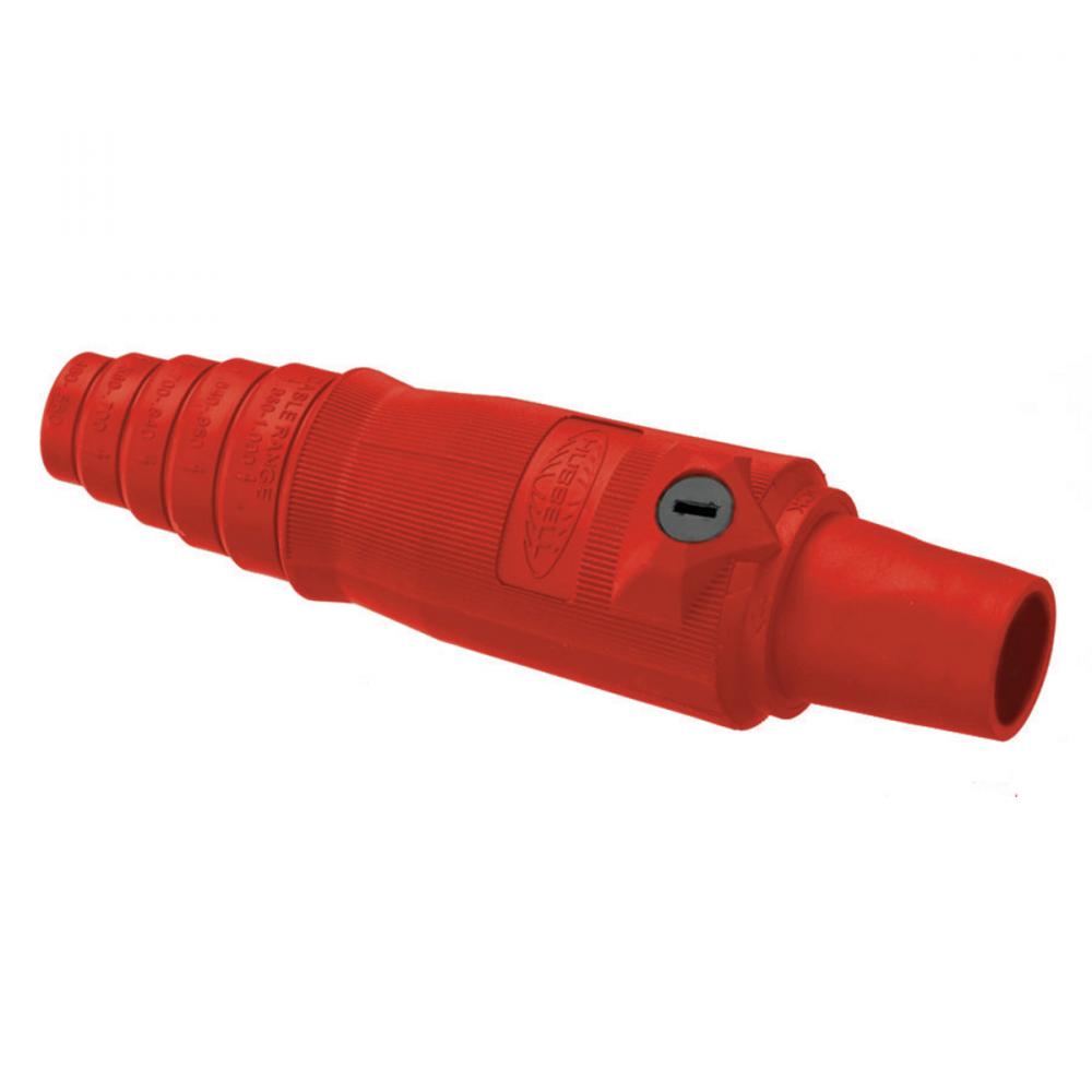 SINGLE POLE FEM PLUG 400A, RED, BULK 50