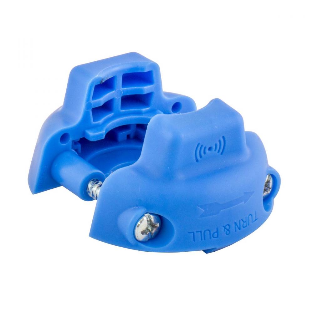 LOCKING, SIZE 2 CORD CLAMP, BLUE, RFID