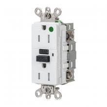 Hubbell Wiring Device-Kellems GFSG8200W - 15A 125VAC INDUSTRIAL TRWR GFR HG WHITE