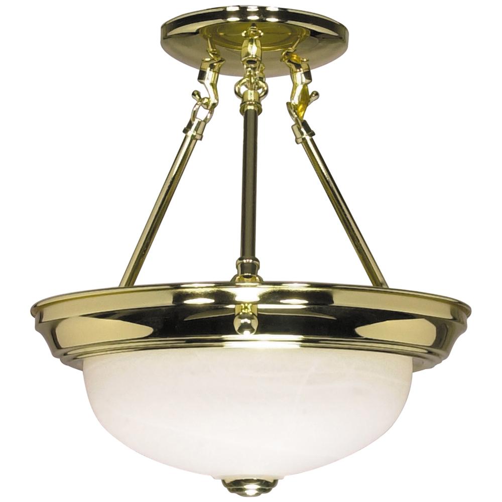 2 LT - 11 SEMI FLUSH Polished Brass