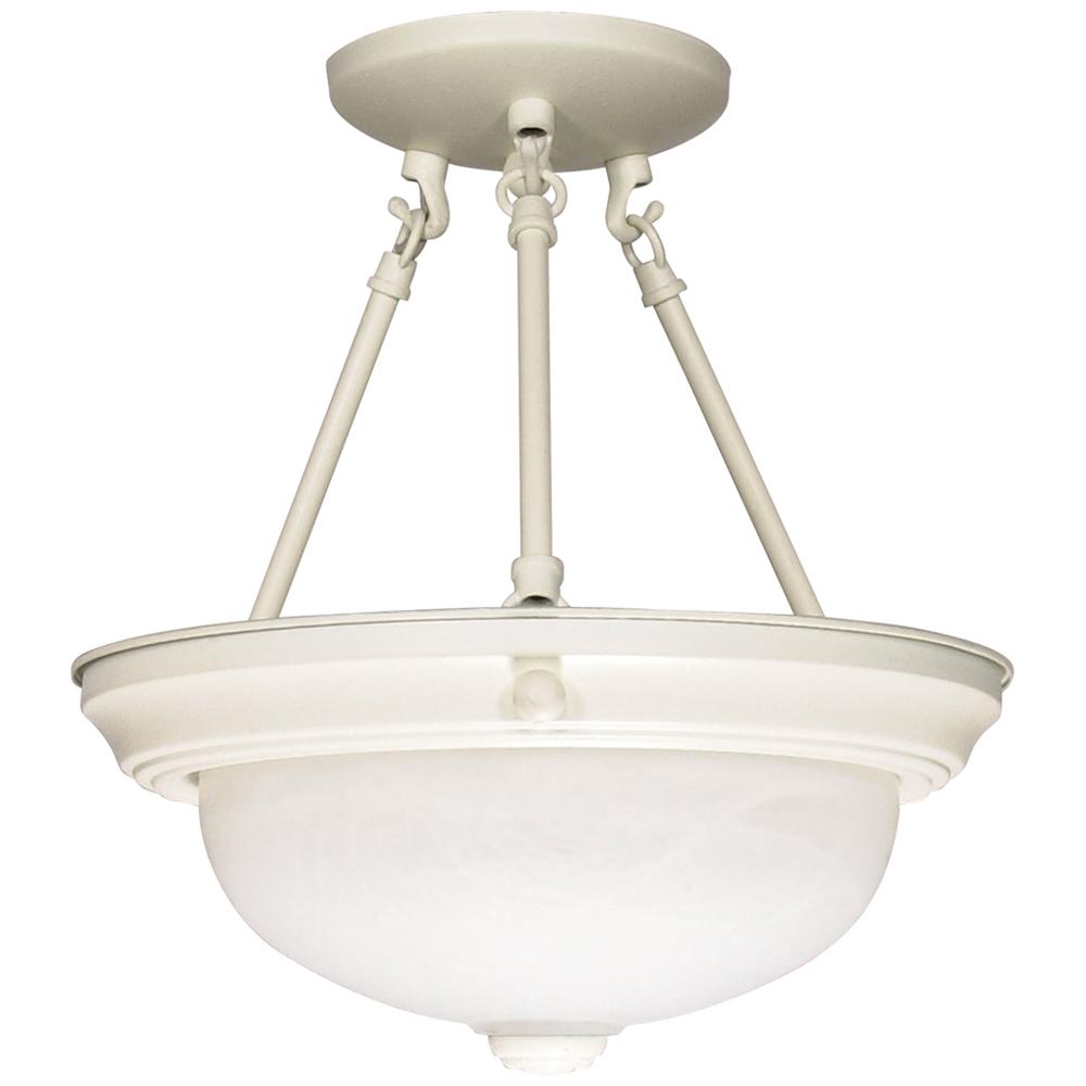 2 LT - 11 SEMI FLUSH Textured White