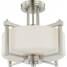 Satco 60/4713 - WRIGHT 2 LT SEMI-FLUSH