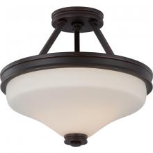 Satco 62/434 - CODY 2 LT LED SEMI FLUSH MB