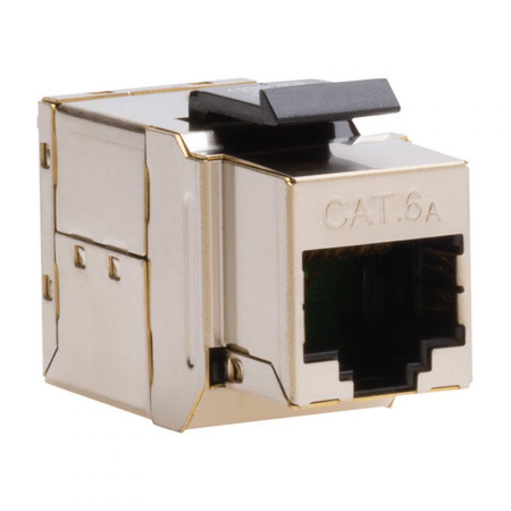 Cat6A Shielded Keystone Coupler, F to F, 1/Bg