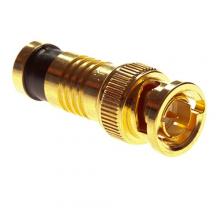 NSi Industries 18025 - BNC RG6 Compression Gold Pl 25/Bg