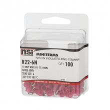 NSi Industries R22-6N - 22-18 Vinyl Ring #8 Stud,  100 Per Pack