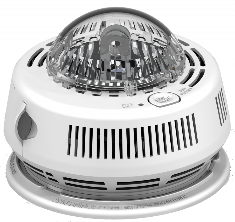 120V AC Photo Smoke Alarm with Strobe