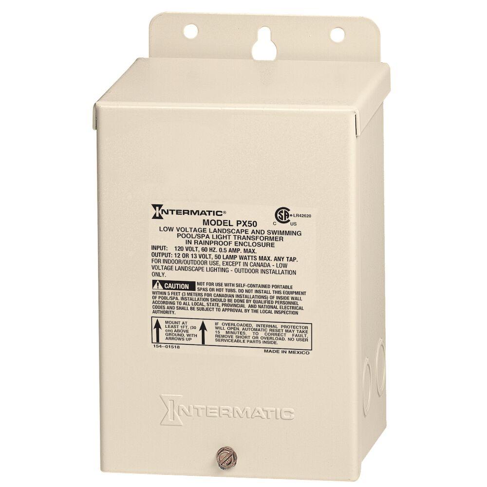 50 W Pool & Spa Safety Transformer, Beige Steel