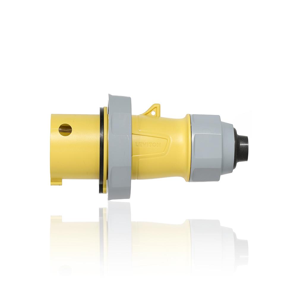 30 Amp Pin & Sleeve Plug, NSF-YELLOW