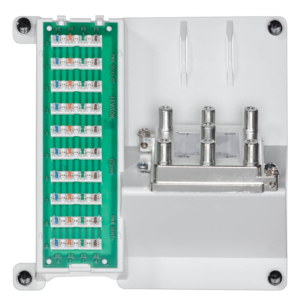 COMPACT TEL & 6-WAY VIDEO SPLITTER 2GHZ