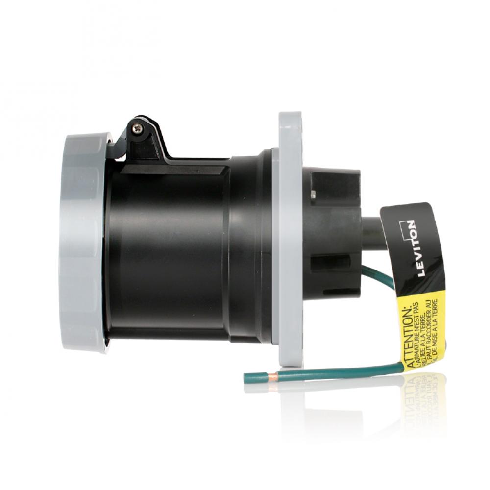 60 AMP PIN & SLEEVE RECEPTACLE-BLACK