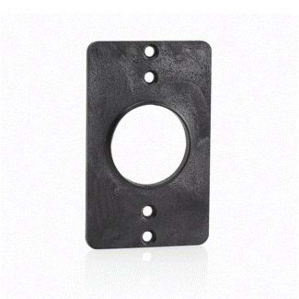 COVERPLATE 1.39 DIAM SINGLE-GANG BLACK