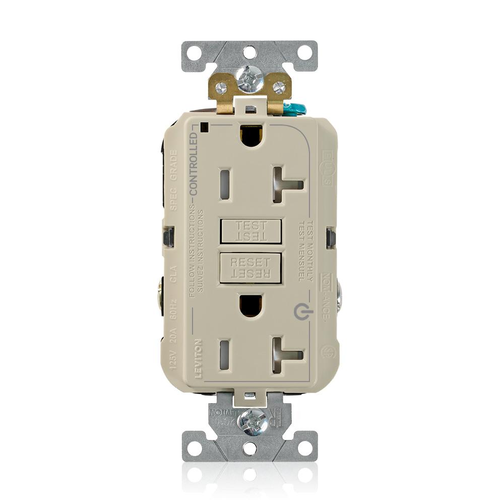 IVORY 20A 2/PLUG MARKED CONTROLLED GFCI