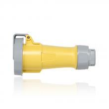 Leviton 330C4WLEV - 30 Amp Pin & Sleeve Connector-YELLOW