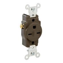 Leviton 5029 - 615R SIGL OUTLET BRN