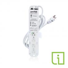 Leviton 53C4M-1S7 - 4-OUTLET 15A CM SURGE 7 CORD