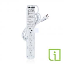 Leviton 53C6M-2N7 - 6-OUTLET 20A CM NON-SURGE 7 CORD