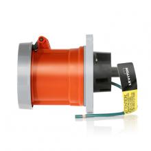 Leviton 460R12WLEV - 60 AMP PIN & SLEEVE RECEPTACLE-ORANGE