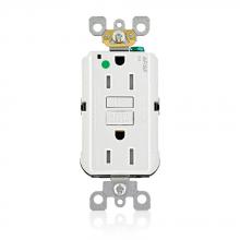 Leviton AGTR1-HGW - 15A HG AFCI GFCI RCPTL WHT