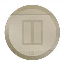 Leviton PT526-N - POKE THROUGH FLOOR PLATE 2-GANG NEMA