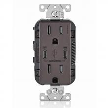 Leviton T5635-B - 15A TR RECPT USB TYPE CC CHRG