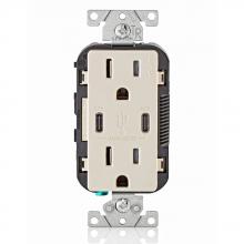 Leviton T5635-T - LA 15A TR RECPT USB TYPE CC CHRG