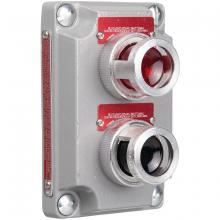 Killark, a Hubbell affiliate XCS-0B30RLD-GLD - DOUBLE PILOT LIGHT CVR ASSY RED GRN LED