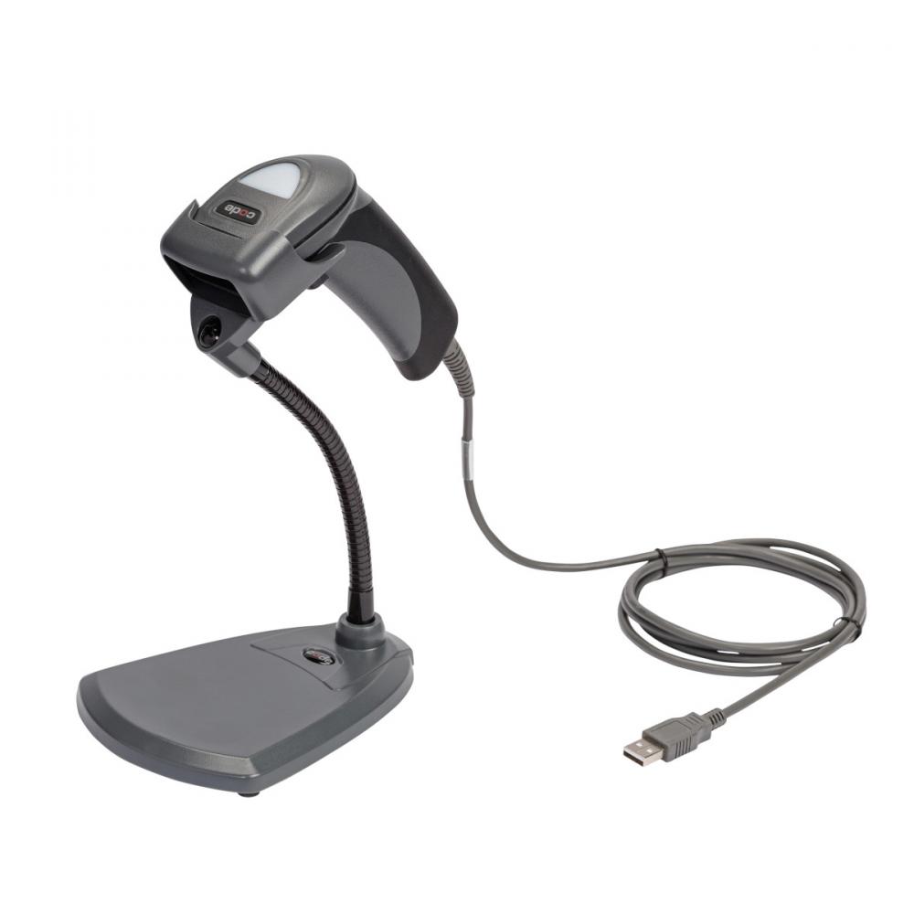 CR1500 Handheld Barcode Scanner w/Stand