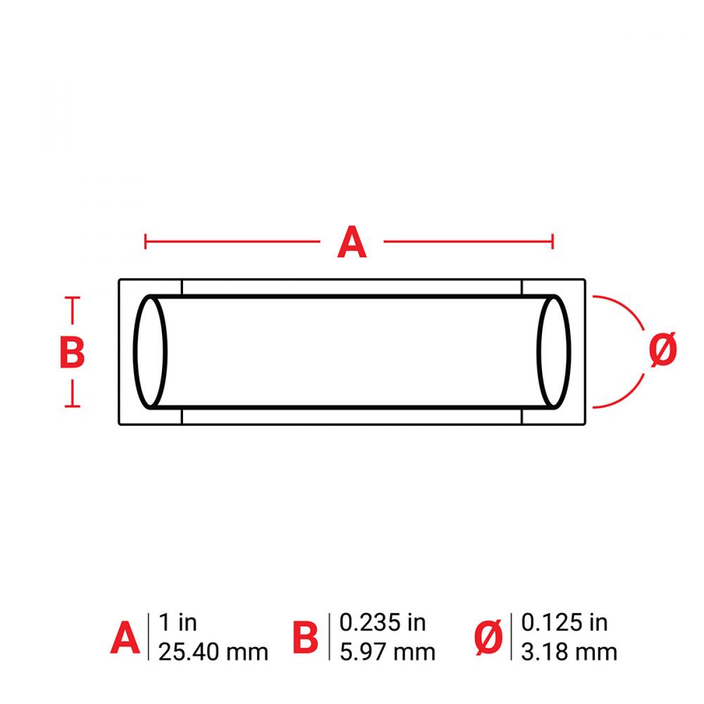 Heat-Shrink Lbls 0.125Dia RD 1" RL/100