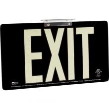 Brady 145516 - BRADYGLO EXIT UL SIGN 50' DBL BRCKT BLK