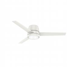 Casablanca Fan Company 59571 - Casablanca 54 inch Commodus Fresh White Low Profile Ceiling Fan with LED Light Kit and Wall Control