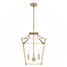 Hunter 19069 - Hunter Laurel Ridge Alturas Gold 4 Light Pendant Ceiling Light Fixture