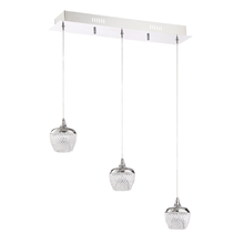 Kendal PF91-3LBR-CH - ARIKA series 15 Watt Black Stainless Integrated LED 3-Light Pendant Bar