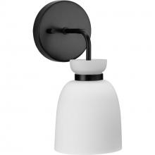 Progress P300484-31M - Lexie Collection One-Light Matte Black Contemporary Vanity Light