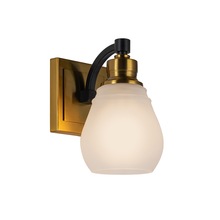 Artcraft AC11681BB - Nelson Collection 1-Light Bathroom Brass & Black