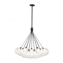 Kuzco Lighting Inc CH3128-BK - Bolla 28-in Black LED Chandelier