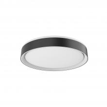 Kuzco Lighting Inc FM43916-BK/WH-5CCT - Essex 16-in Black LED Flush Mount