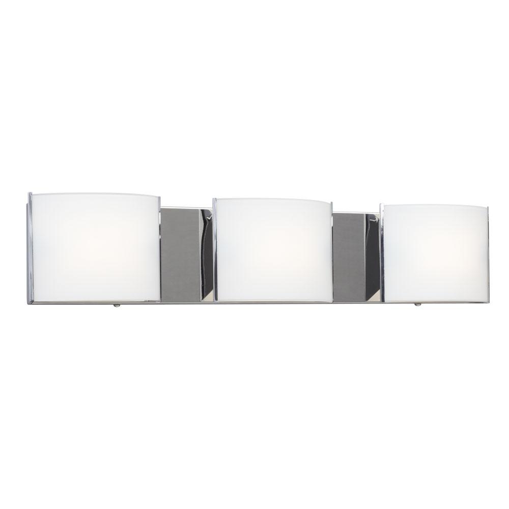 Dimmabel 120V AC LED Vanity CH 3X8W 3000K