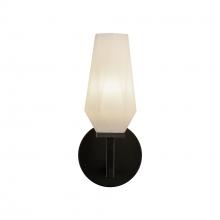 Alora Lighting WV424110MBOP - Krysta 10-in Matte Black/Opal Glass 1 Light Wall Vanity