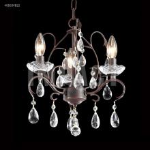 James R Moder 40833VB22 - Mini 3 Arm Chandelier