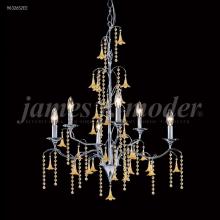 James R Moder 96326S2GTW - Murano Collection 6 Arm Chandelier