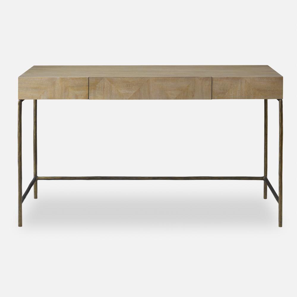 Aristotle Natuiral Wood Modern Desk