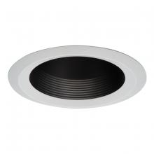 Cooper Lighting Solutions - Canada 6126BB - 6" BK SHALLOW FULL BAFFLE, WH SF OT RING