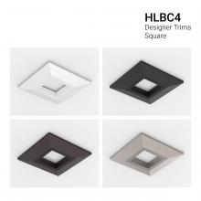 Cooper Lighting Solutions - Canada HLBC4STRMMW - 4" HLB COMFORT, SQUARE OVERLAY, MATTE WH