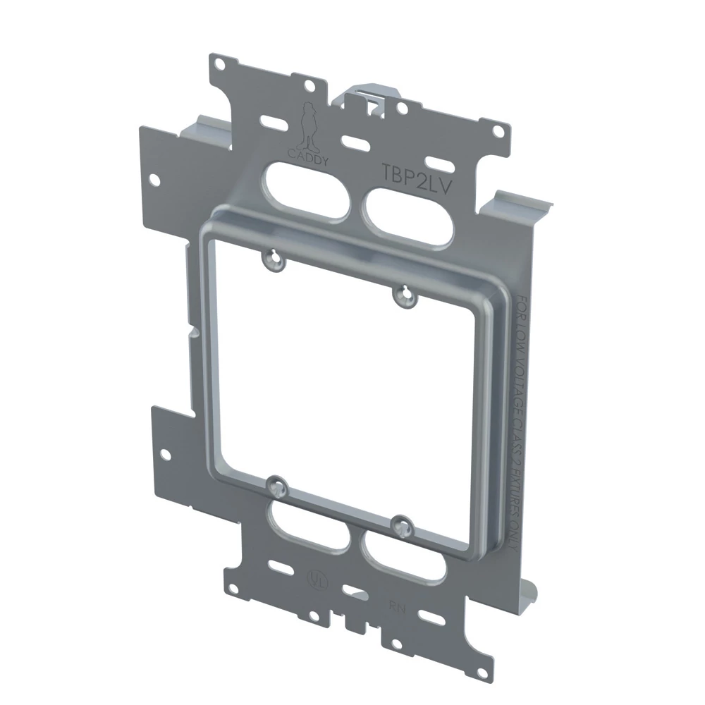 Low Voltage Mounting Plate, 2 Gang