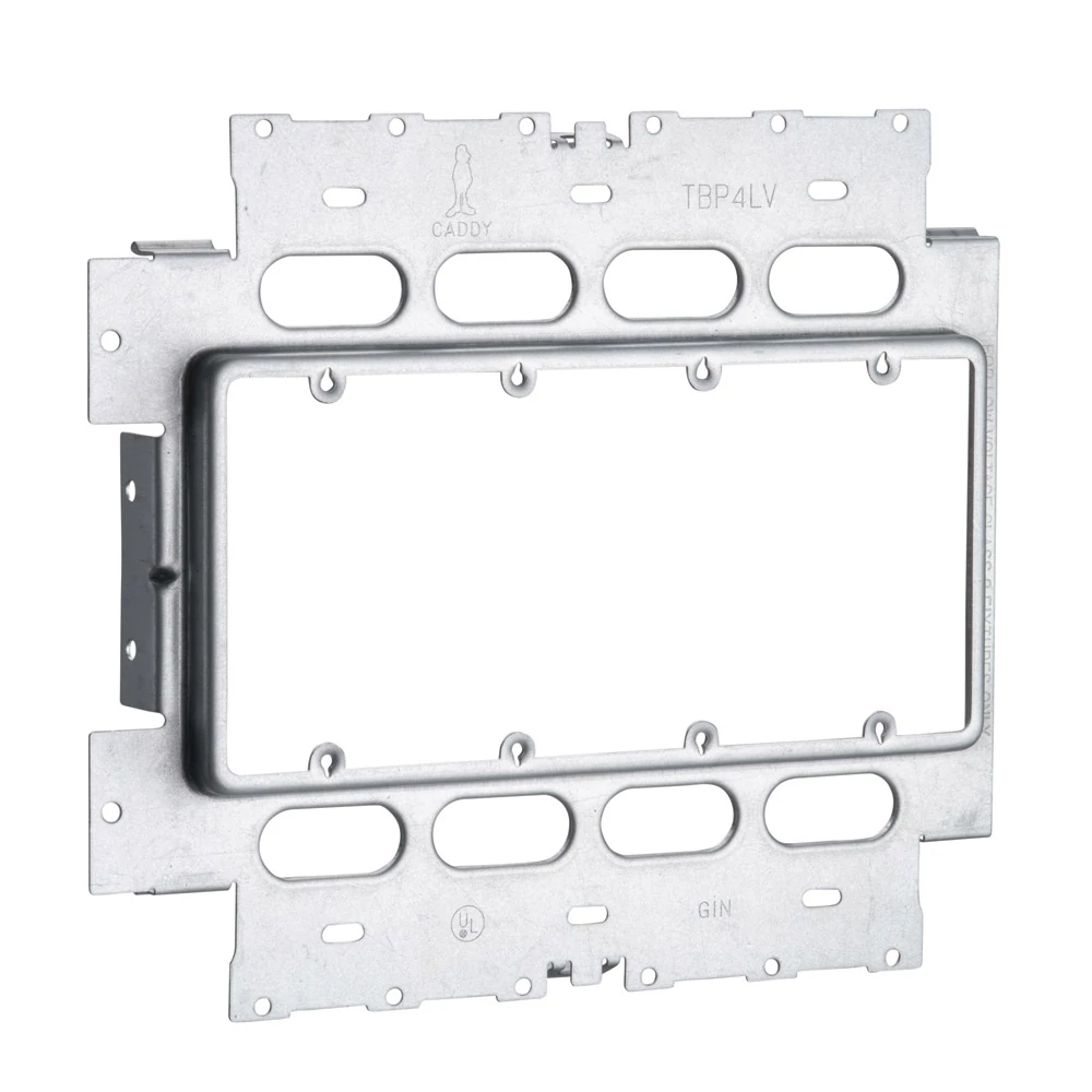 Low Voltage Mounting Plate, 4 Gang